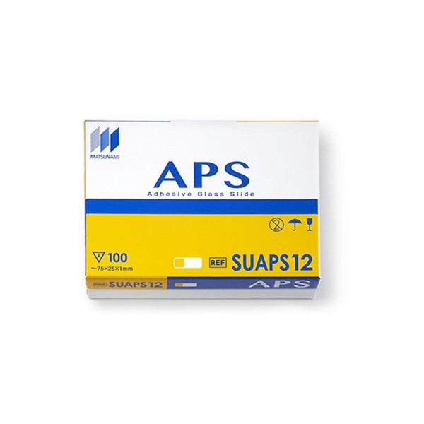 Slides, APS Adhesive, Clipped, Yellow