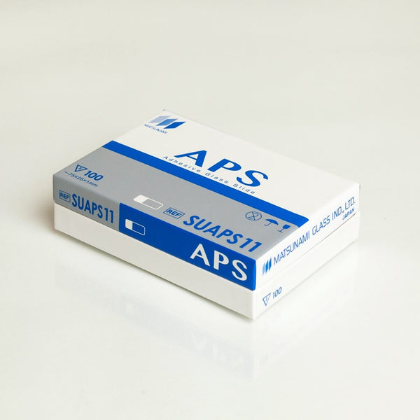 Slides, APS Adhesive, Clipped, Blue