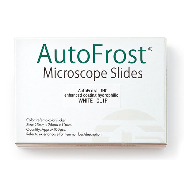 Slides, AutoFrost IHC, Clipped, White Half CS/1500