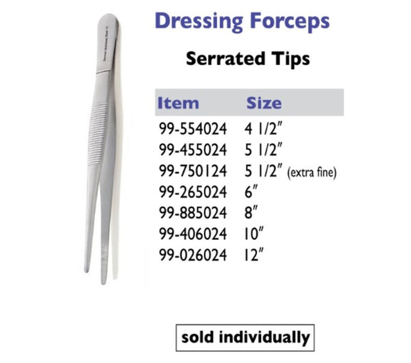 Serrated Forceps, 4.5"