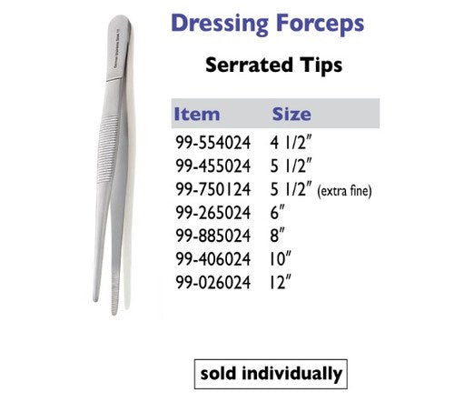 Serrated Forceps, 5.5"