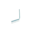 SIMPORT AMPLITUBE PCR REACTION STRIPS - Thin Wall Reaction Strip, Attached Cap Strip, Blue, 125/cs
