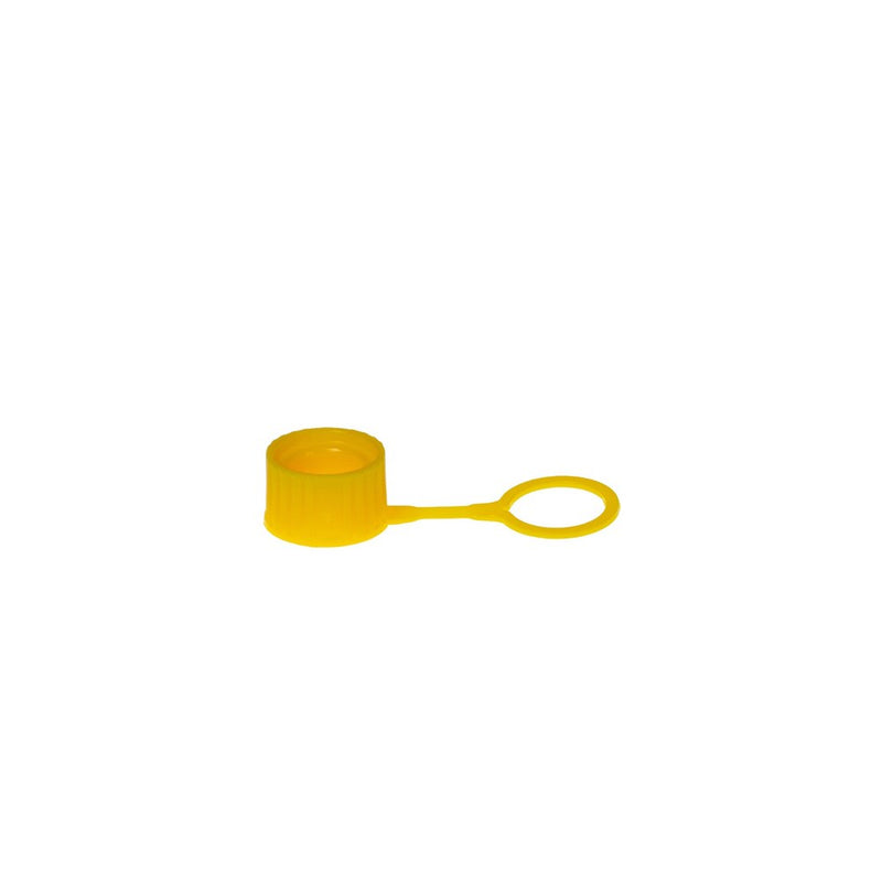 SIMPORT COLORED CLOSURES - Caps, O-Ring & Loop, Yellow, 1000/cs