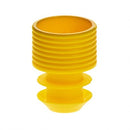 SIMPORT FLANGE PLUG CAPS - Flange Plug Cap, 16mm, Polyethylene, Yellow, 1000/pk